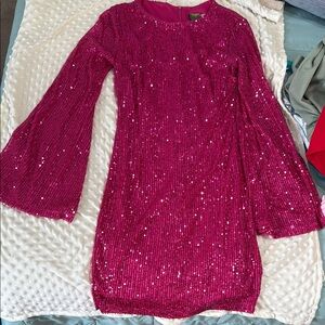 Pink Sequin Dress
